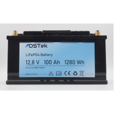 Batteria LiFePO4 12,8V 100Ah E-line "ribassata" sottosedile (35*17*19 cm) anche drop-in